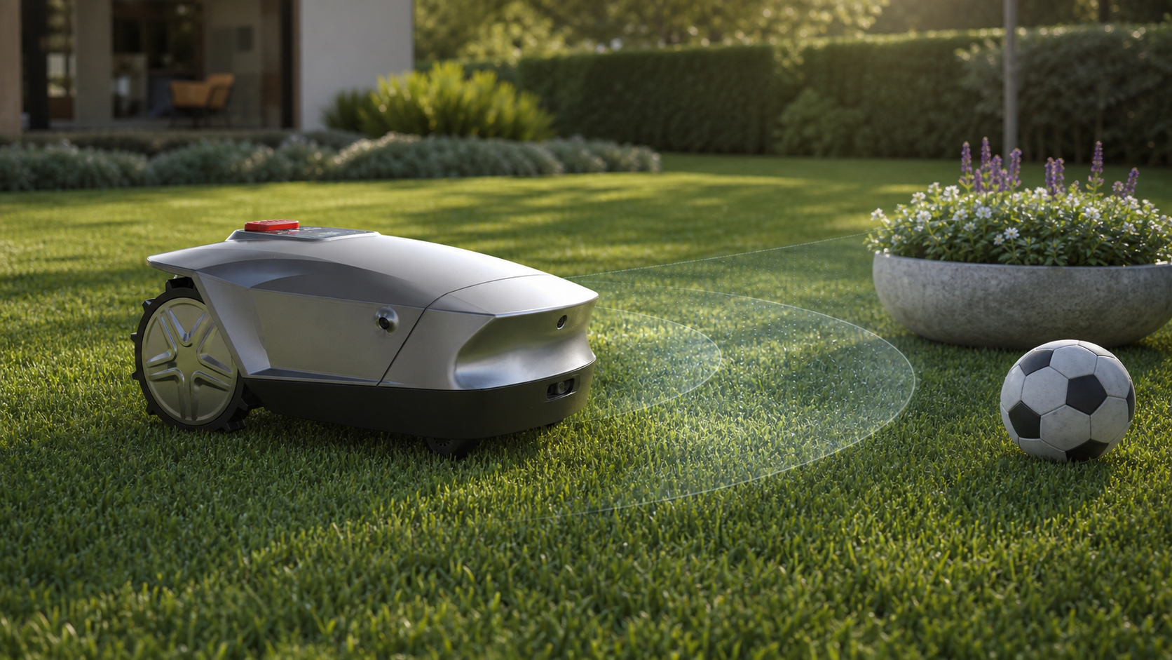 Mowion mower obstacle detection scene