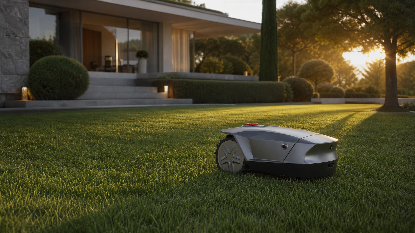 Mowsion robot mower on a premium lawn