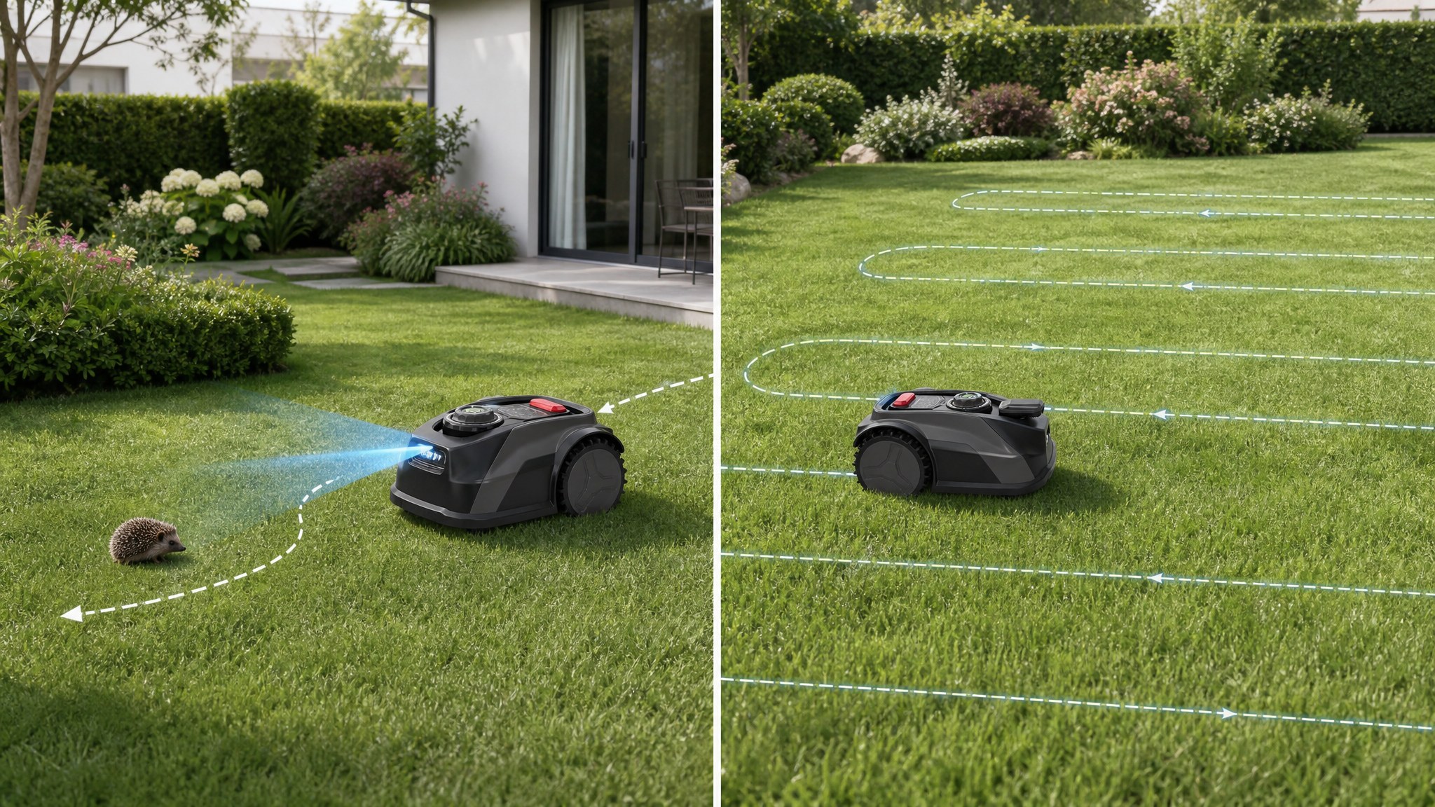 Vision Series obstacle avoidance family yard scene
